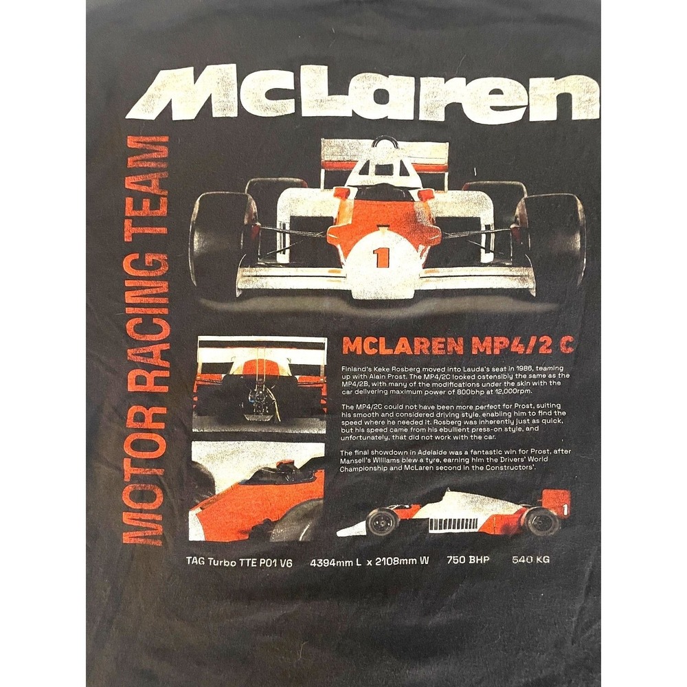 McLaren Formula 1 Team F1 International Motor Racing T-shirt Size Medium Tee
